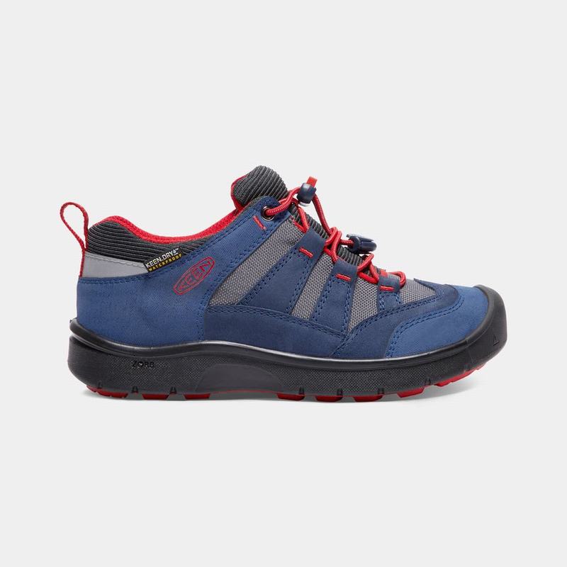 Tenis Keen Hikeport Waterproof Para Niños Azules/Rojos - Zapatos Keen Mexico (091247-UNX)